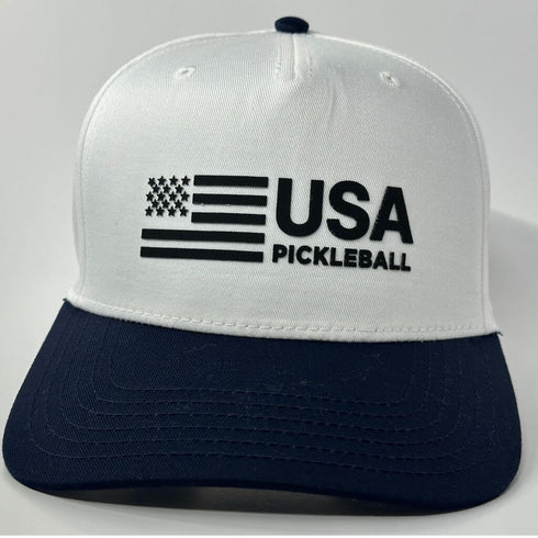 USA Pickleball Flag Logo Baseball Cap